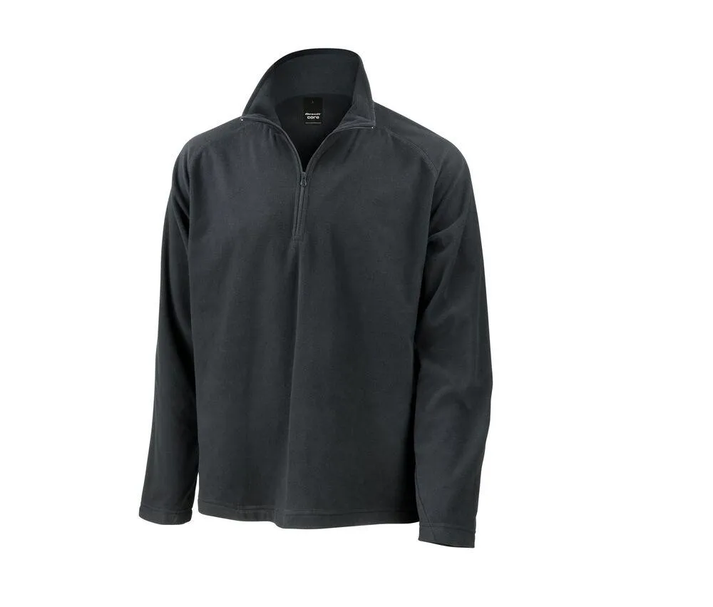 RESULT RS112  MICROFORRO POLAR LIGERO EN EL CUELLO CON CREMALLERA  BLACK