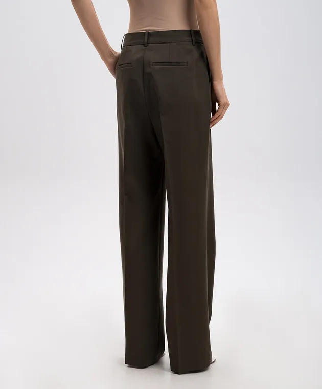 Rohe Khaki pants made of wool