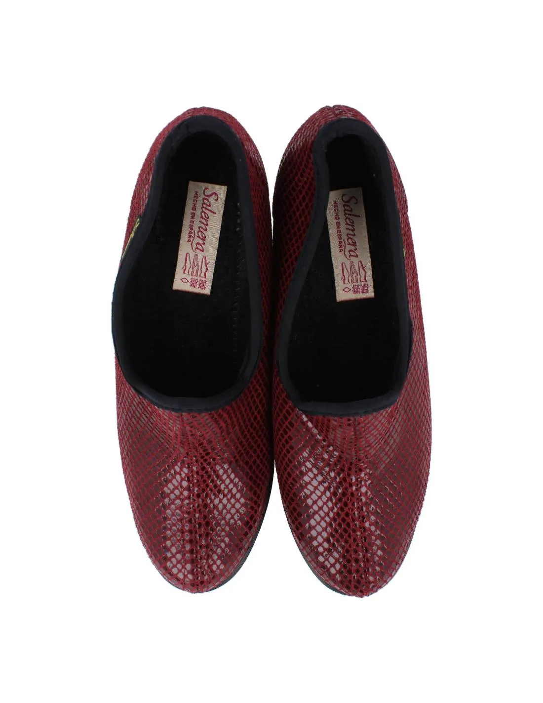 SALEMERA  ZAPATILLAS CASA CERRADA MAXI CUñA BURDEOS
