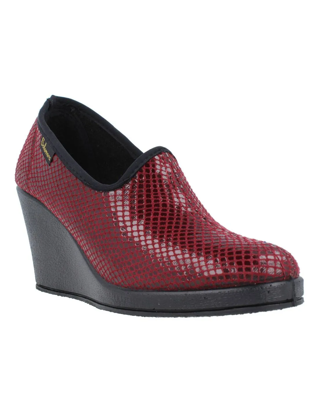 SALEMERA  ZAPATILLAS CASA CERRADA MAXI CUñA BURDEOS
