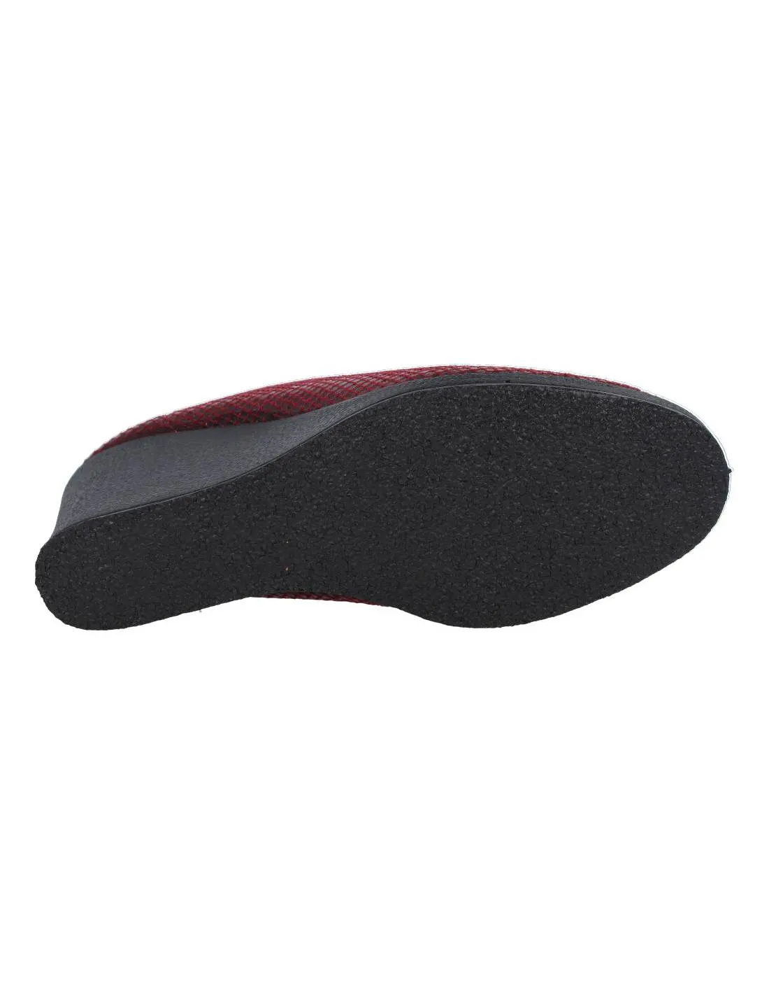 SALEMERA  ZAPATILLAS CASA CERRADA MAXI CUñA BURDEOS