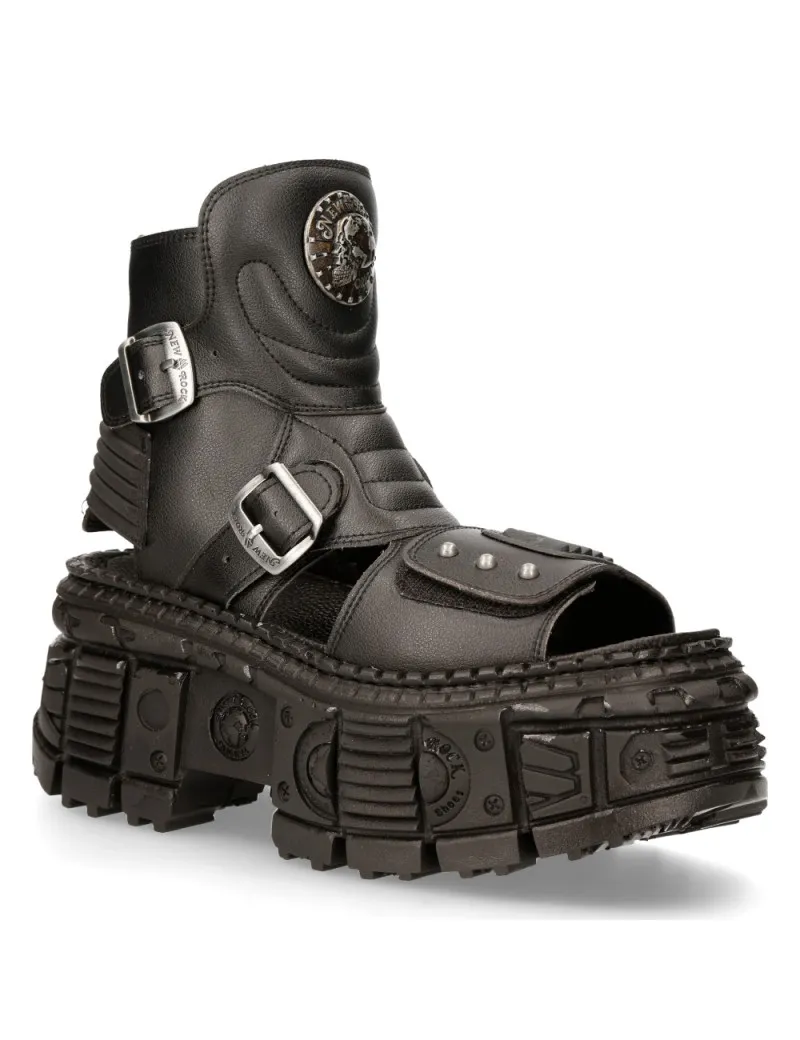 Sandalia abierta con plataforma tank de newrock