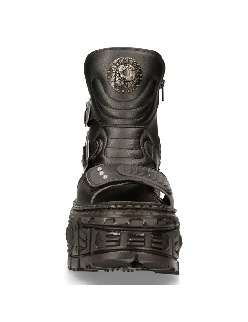 Sandalia abierta con plataforma tank de newrock