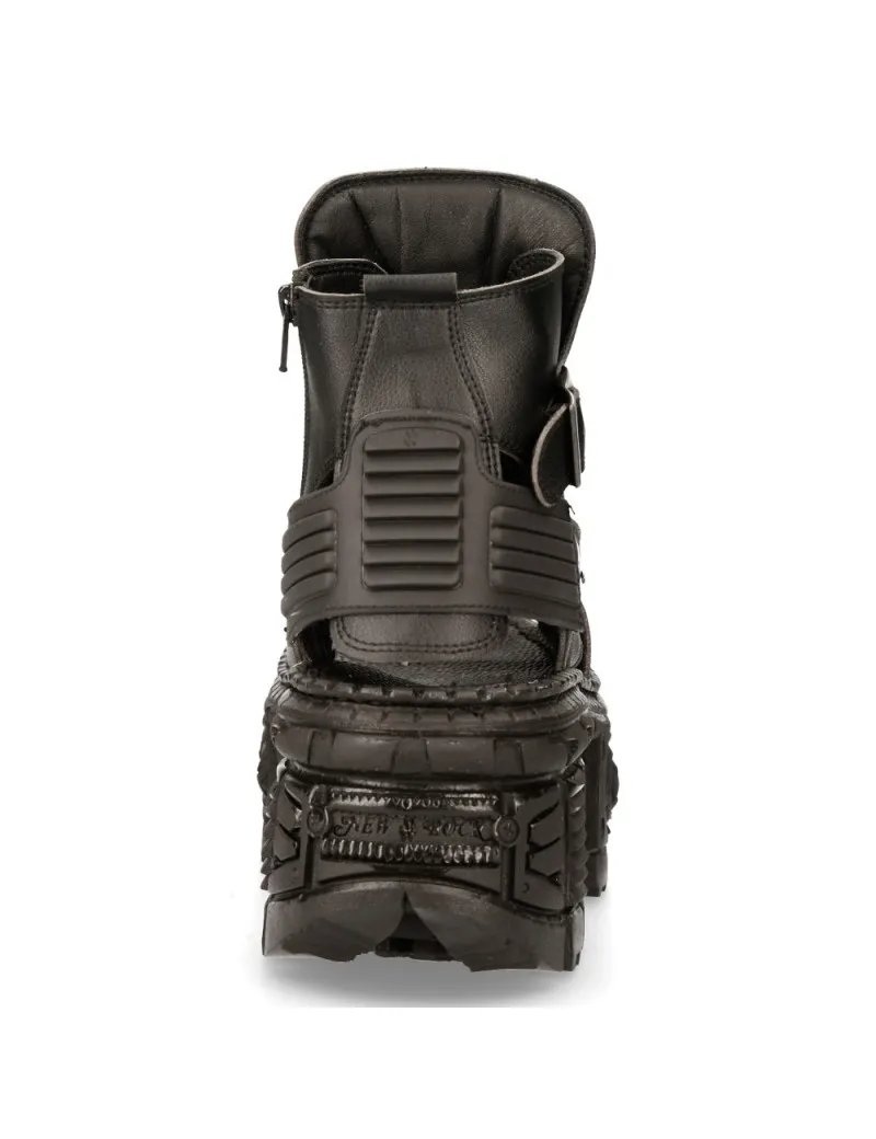 Sandalia abierta con plataforma tank de newrock