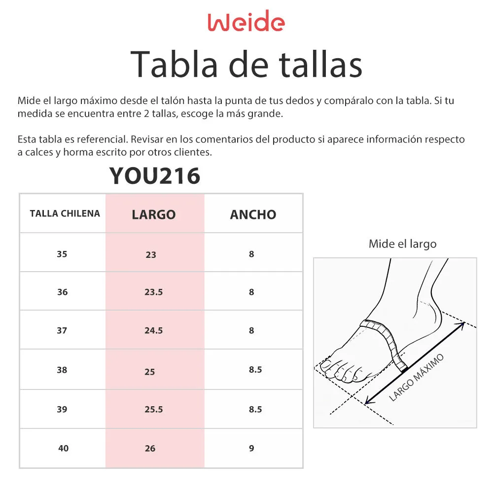 Sandalia Plataforma Verde Casual You216 Weide