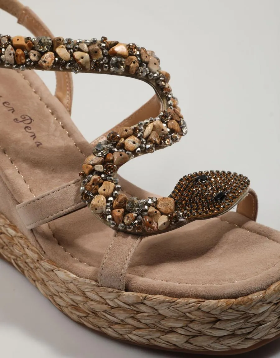  sandalias ALMA EN PENA Ap en Bege 82400