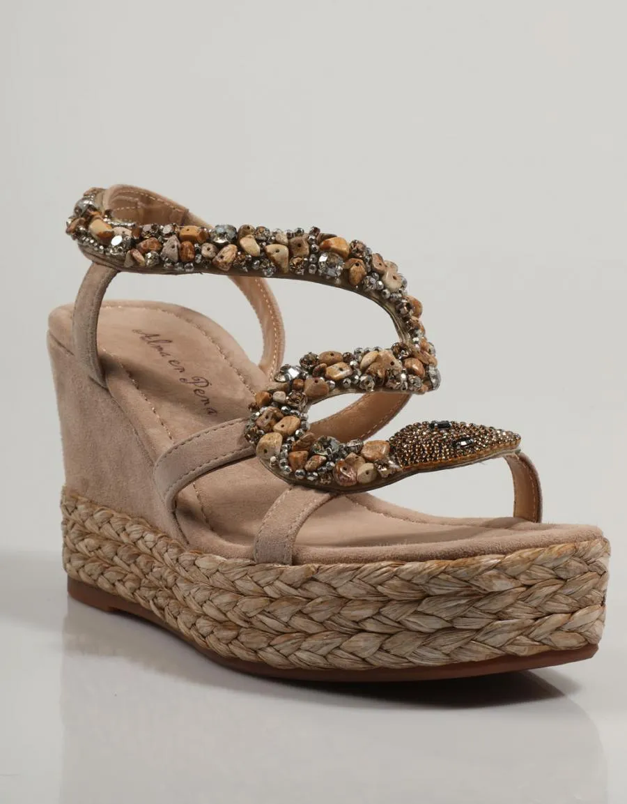  sandalias ALMA EN PENA Ap en Bege 82400