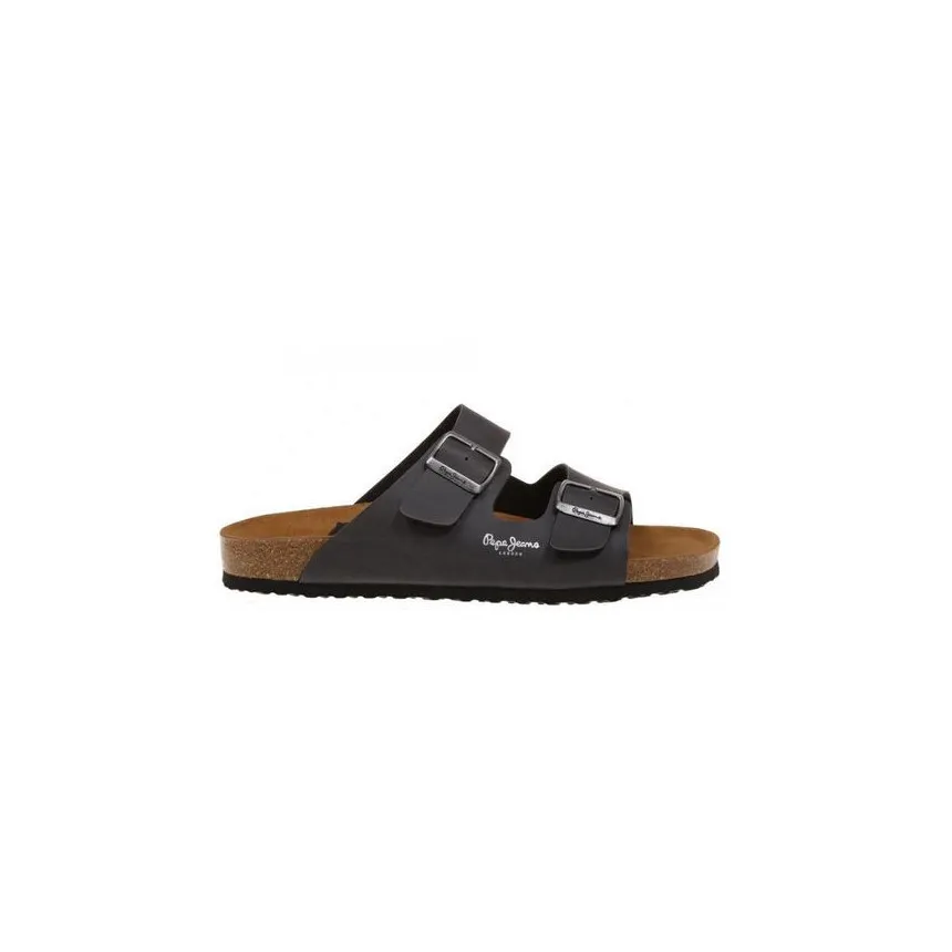 Sandalias De Piel Pepe Jeans Bio Doble Tira Para Hombre