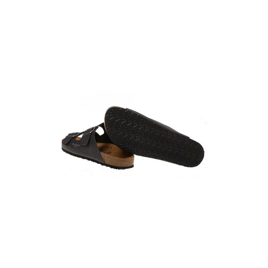 Sandalias De Piel Pepe Jeans Bio Doble Tira Para Hombre