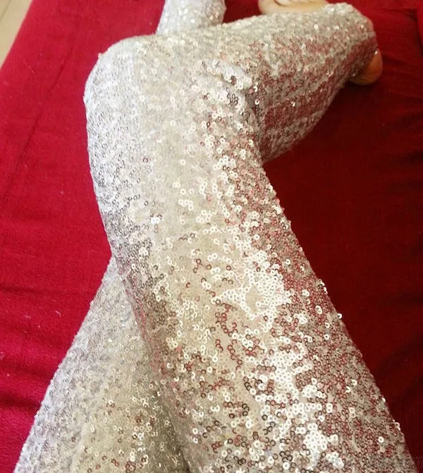 Sexy Bling Hand Made Sequined Pants Leggings 