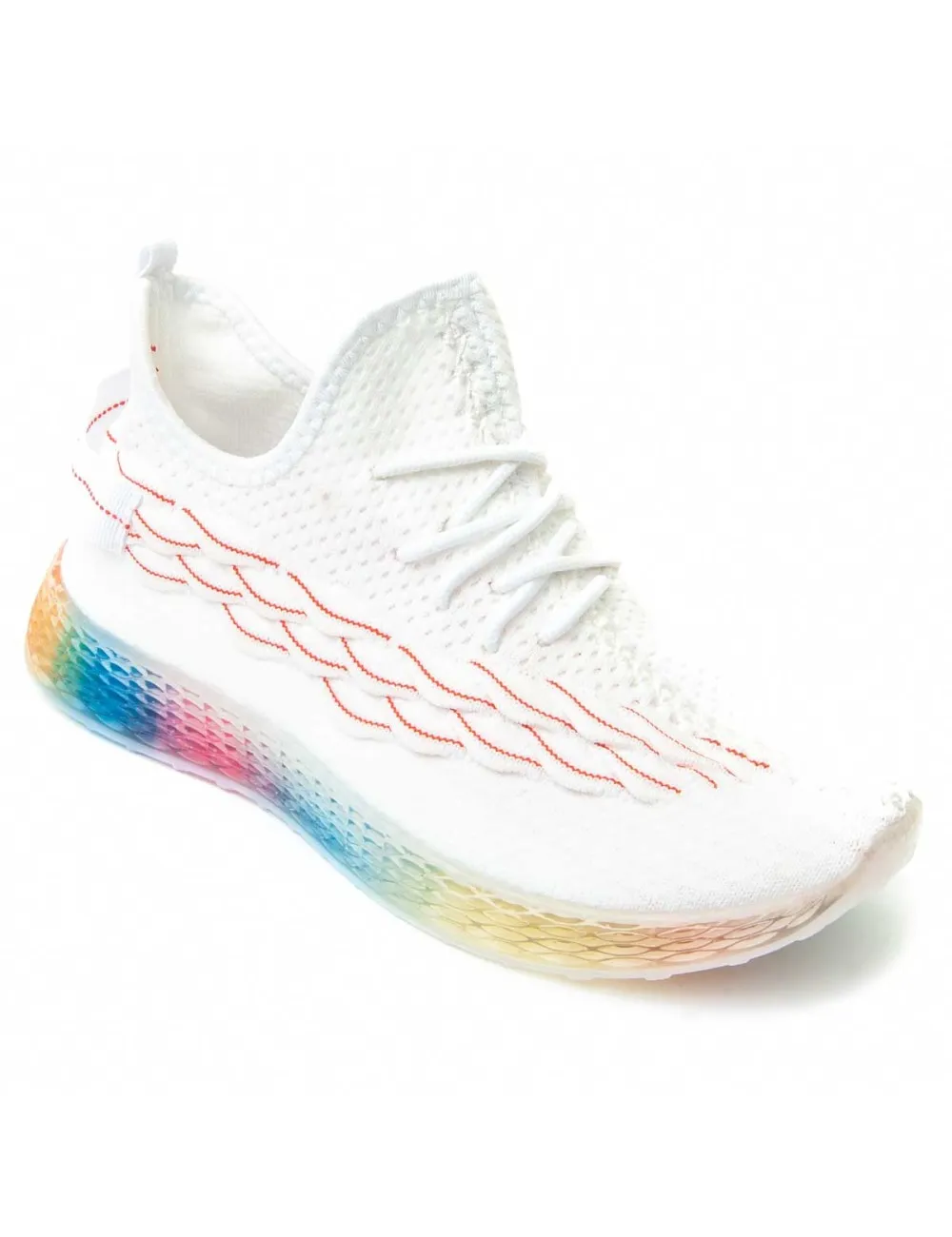 Sneaker Casual Para Mujer.  Montevita  Sportsair2  90477 Blanco