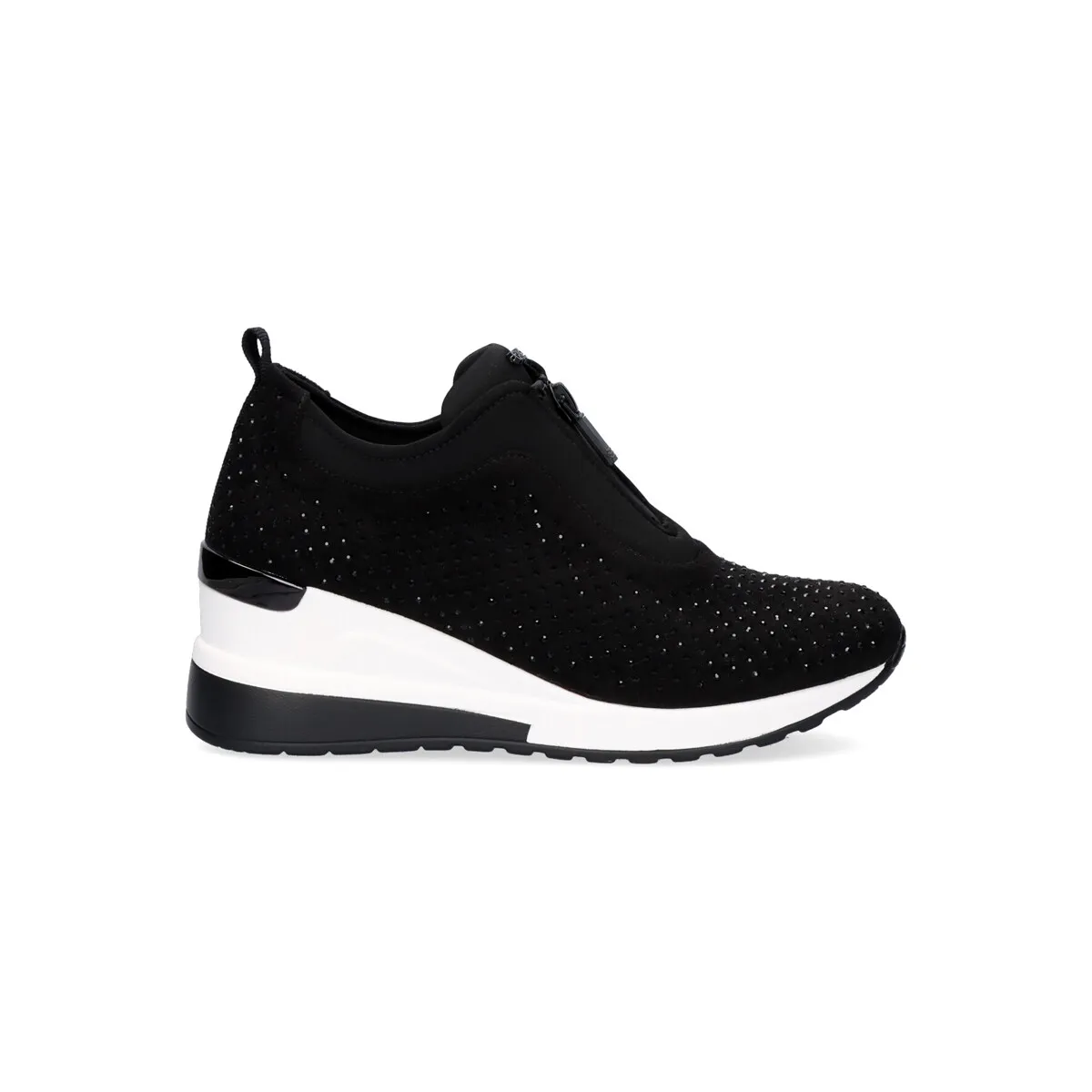 SNEAKER PLATAFORMA EX24 EN NEGRO OCN BRILLANTES