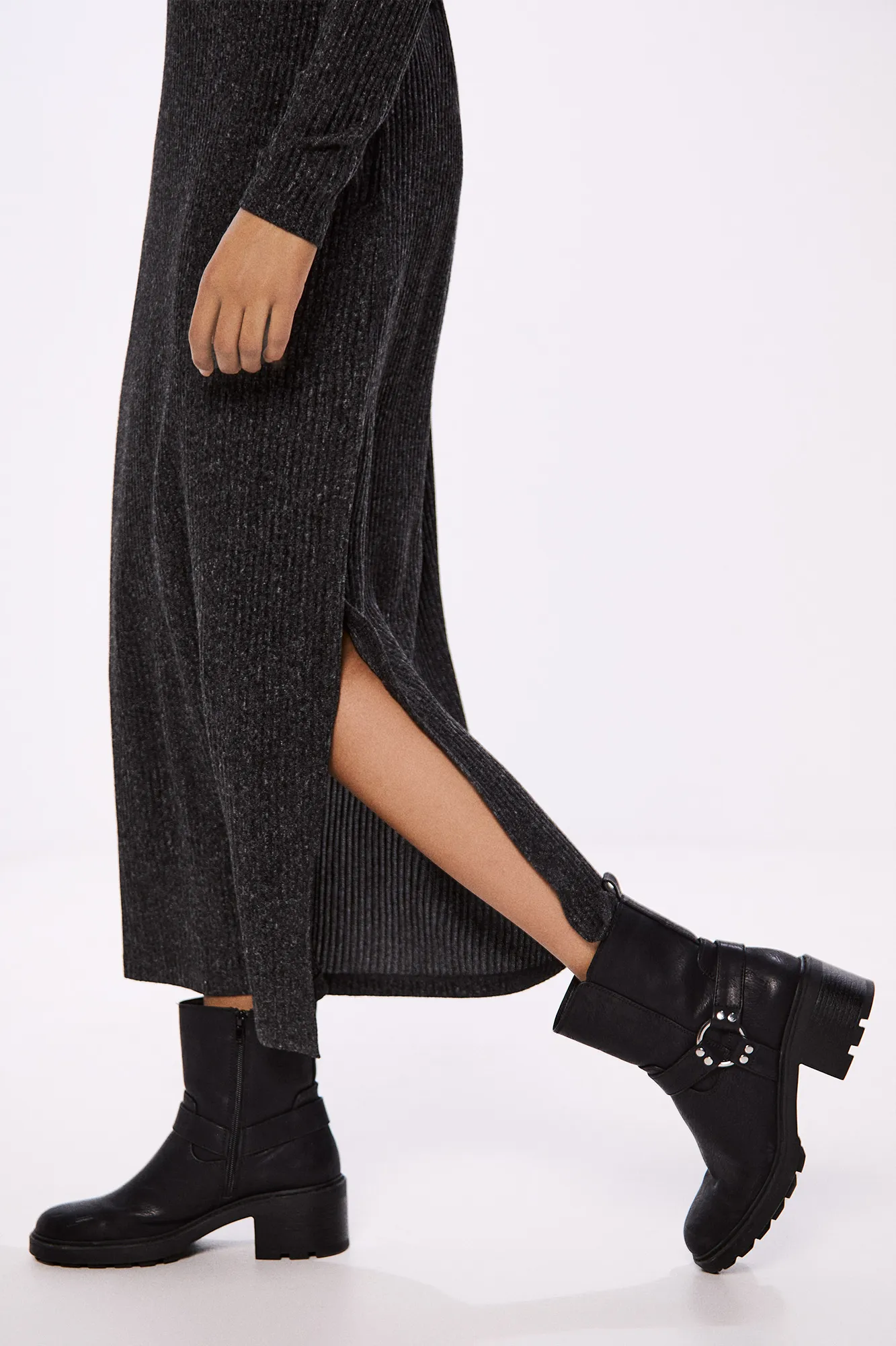 Springfield Vestido midi cuello perkins