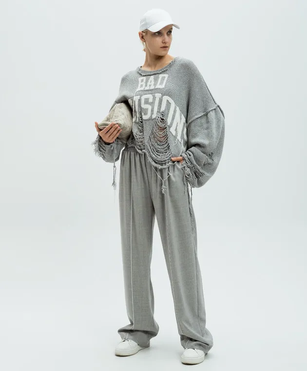 SSHEENA Gray pants made of wool