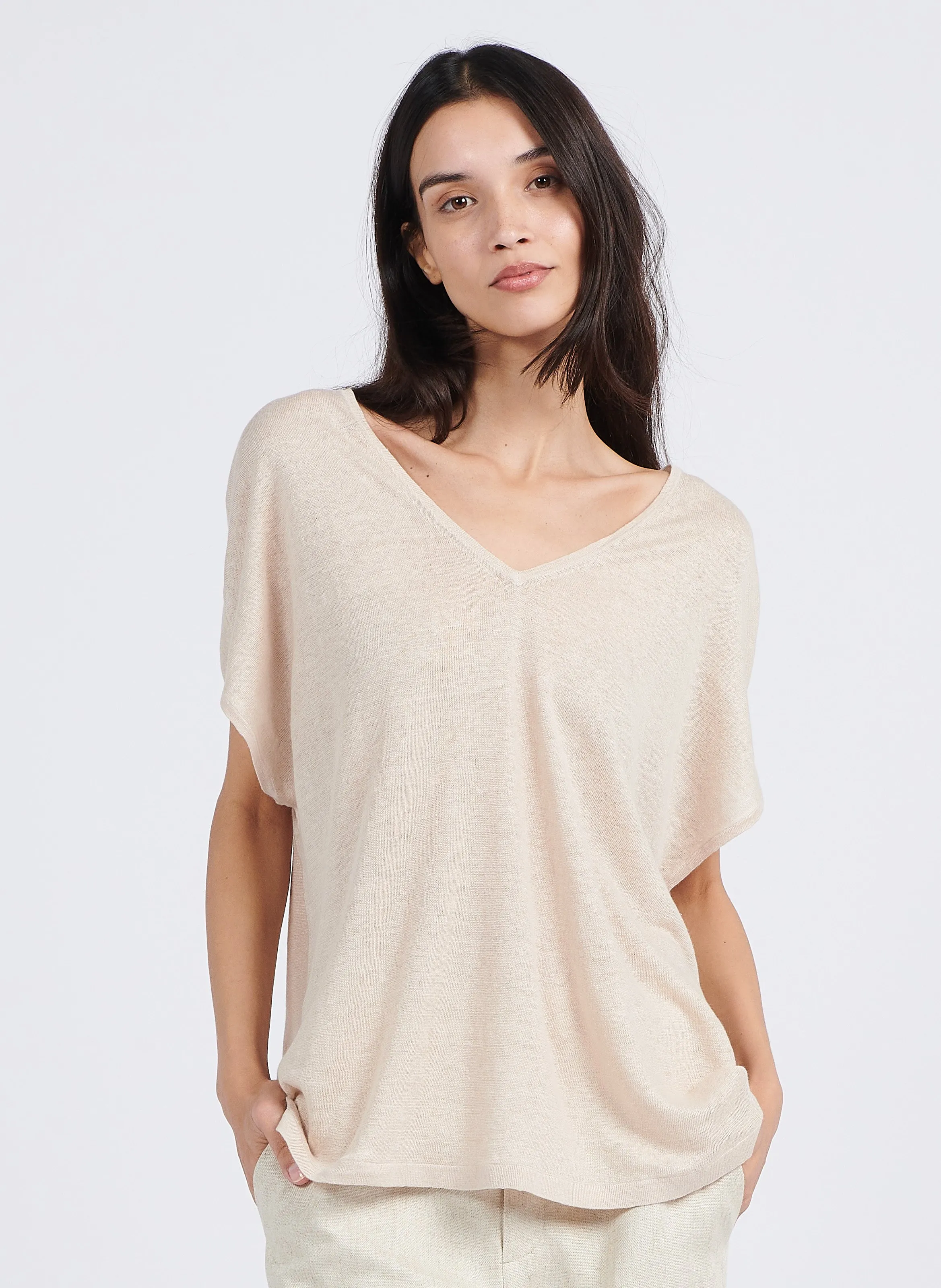 SUD EXPRESS MAELLAEY  CAMISETA EN BEIGE