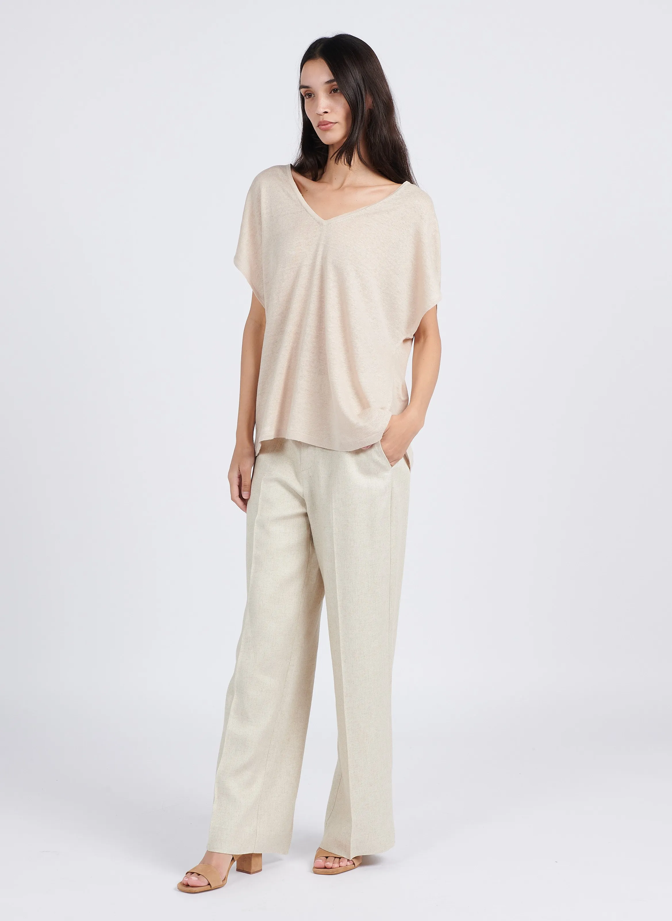 SUD EXPRESS MAELLAEY  CAMISETA EN BEIGE