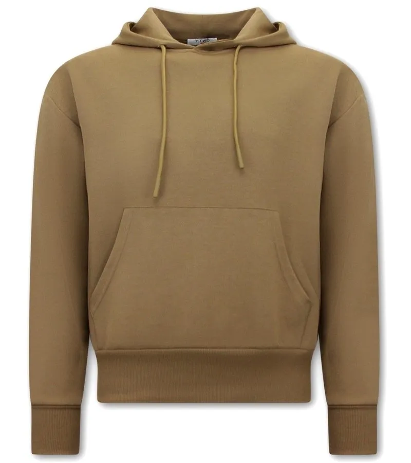 SUDADERA BASIC OVERSIZE FIT  F2590  MARRóN