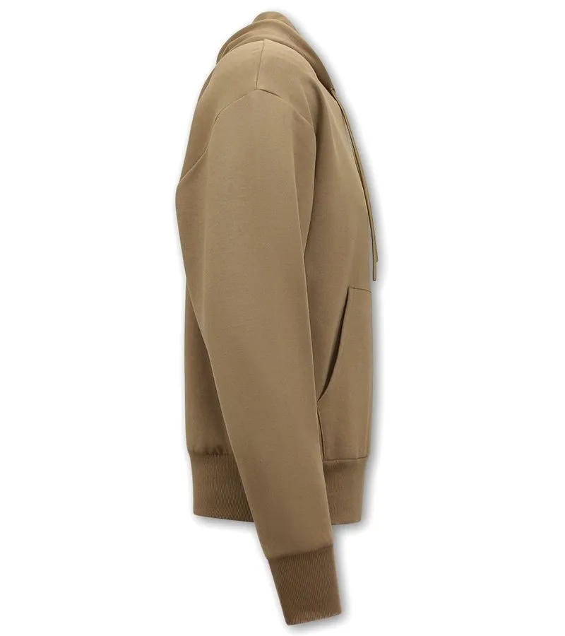 SUDADERA BASIC OVERSIZE FIT  F2590  MARRóN