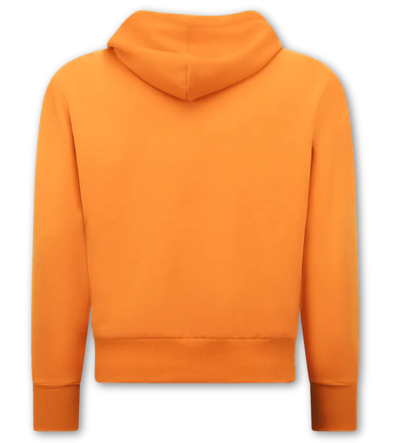 SUDADERA BASIC OVERSIZE FIT  F2590  NARANJA
