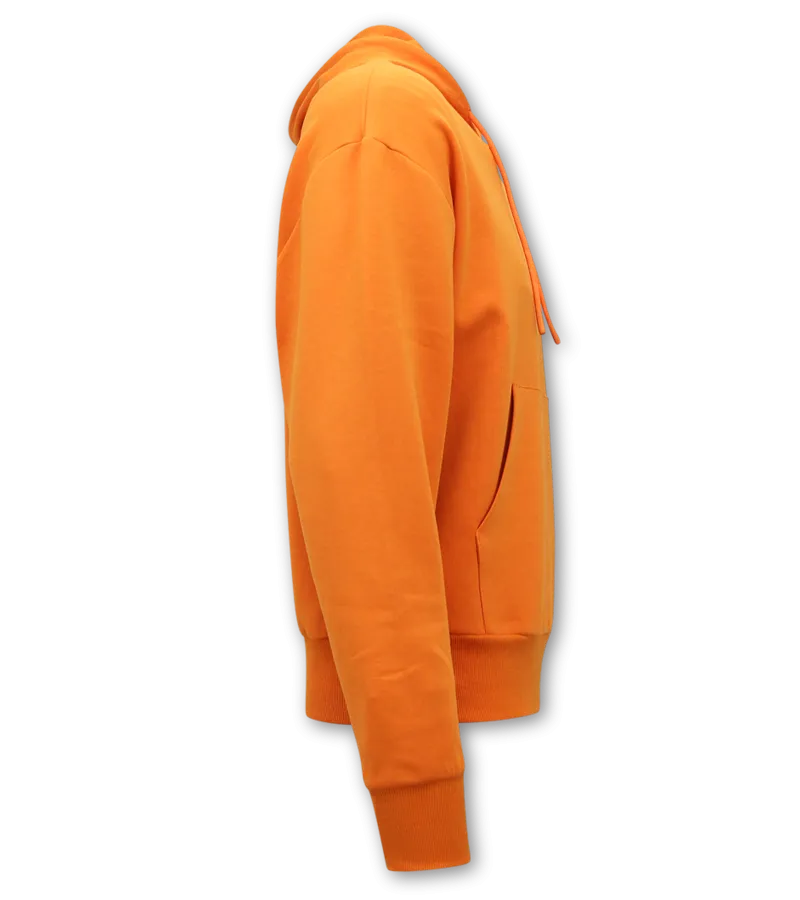 SUDADERA BASIC OVERSIZE FIT  F2590  NARANJA