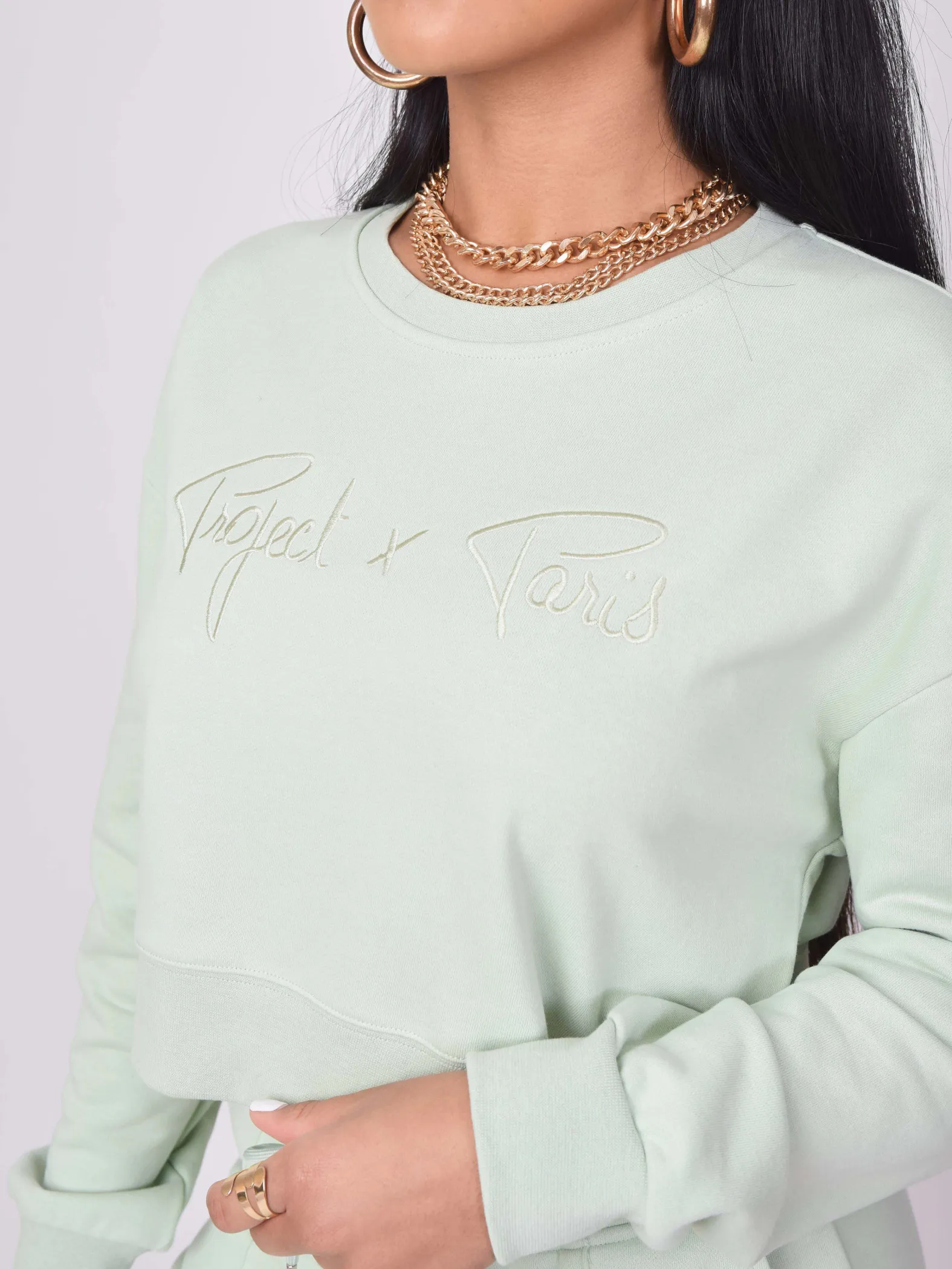 Sudadera corta básica