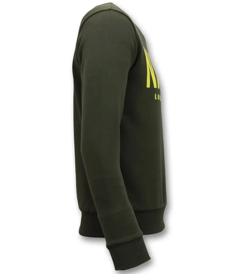 SUDADERA DE HOMBRE  NARCOS IMPRIMIR  VERDE