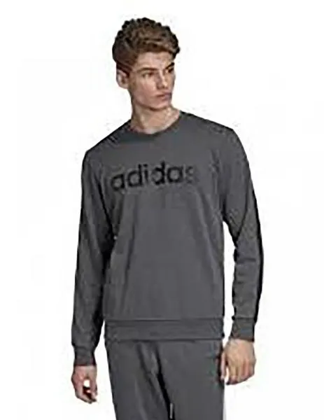 Sudadera Hombre Adidas Crew Fit Gris