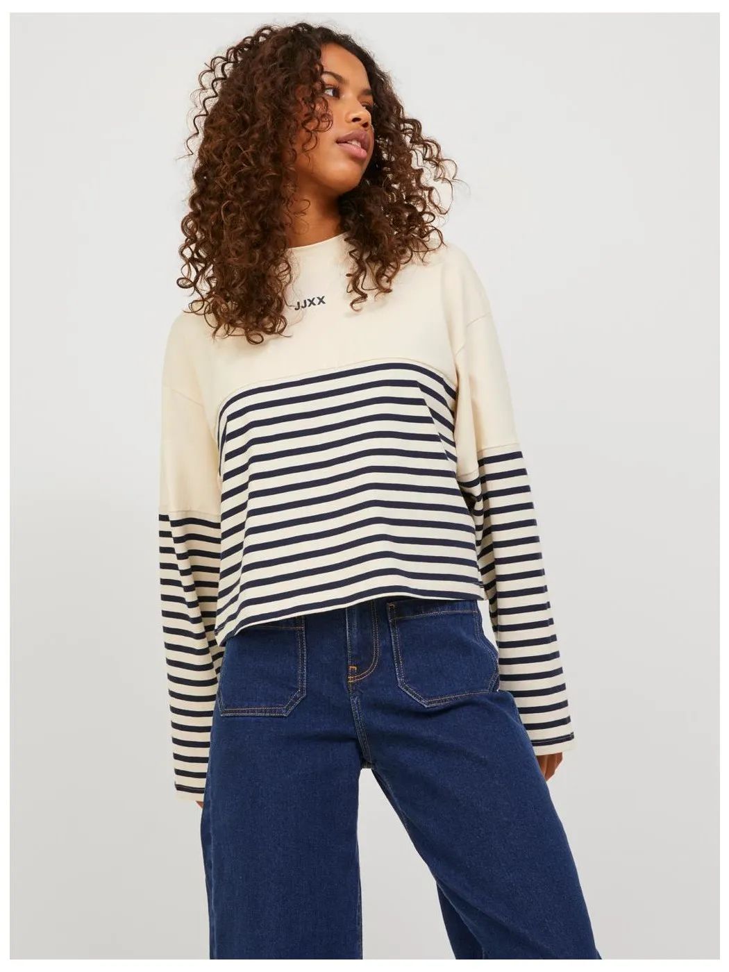 SUDADERA JJXX MUJER JACK & JONES JXPOLLY BEIGE
