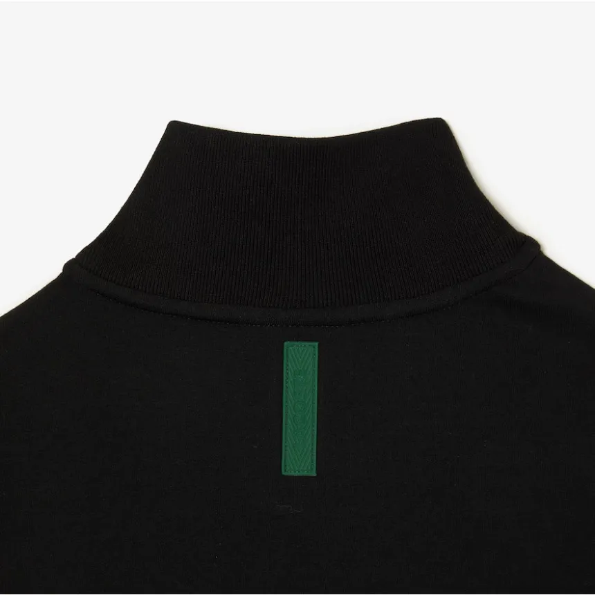 Sudadera Lacoste Zip Blk Para Hombre