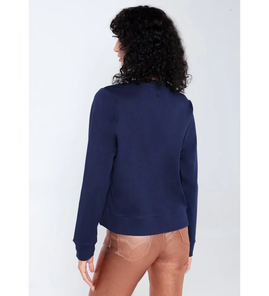 Sudadera letras corazón marino