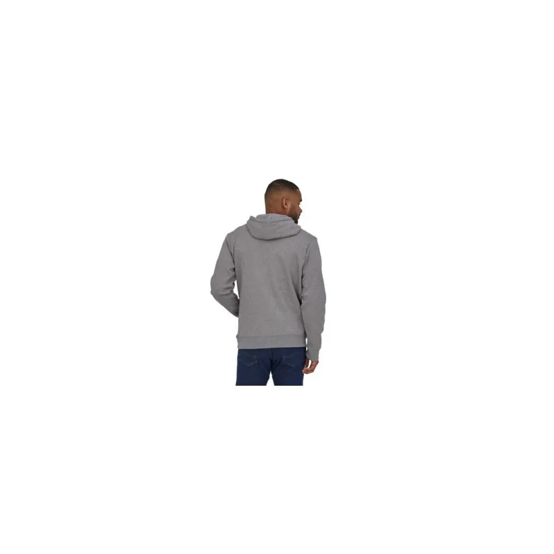 SUDADERA PATAGONIA P6 LOGO UPRISAL HOODY (GRAVEL HEATHER) HOMBRE