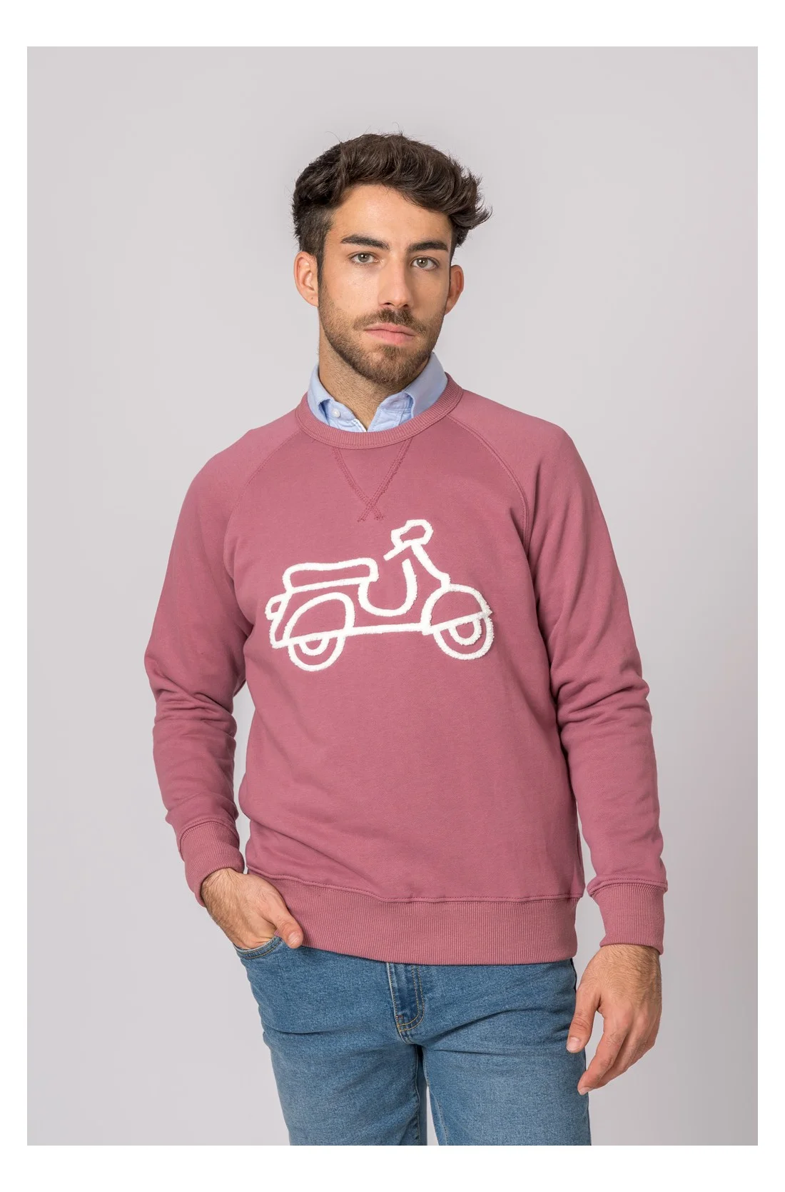 SUDADERA VESPA FUCSIA