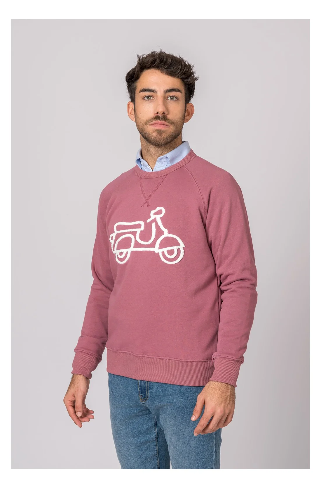 SUDADERA VESPA FUCSIA