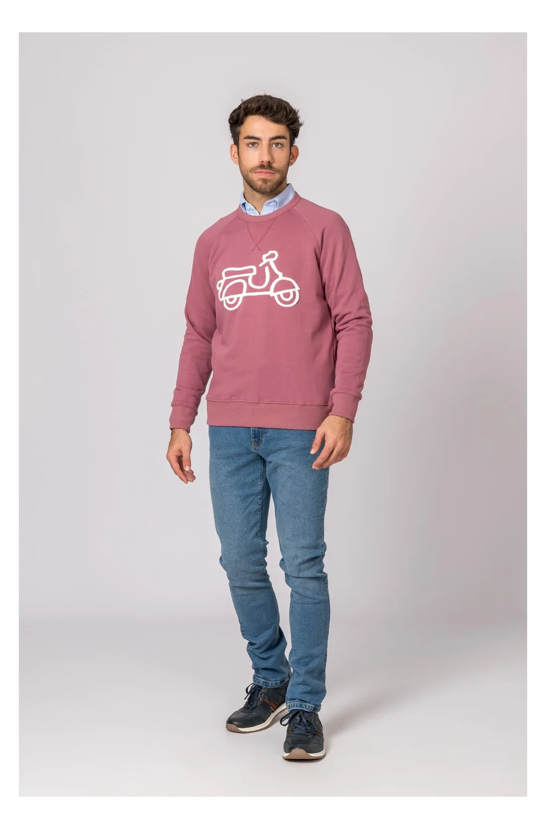 SUDADERA VESPA FUCSIA