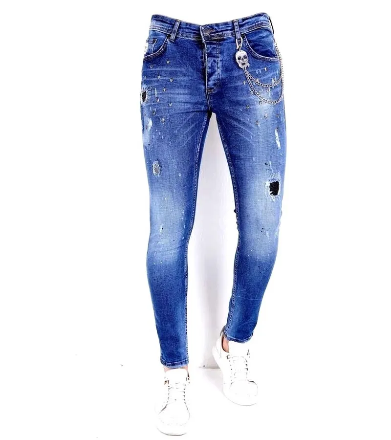 TEJANOS ROTOS HOMBRE  1009  AZUL
