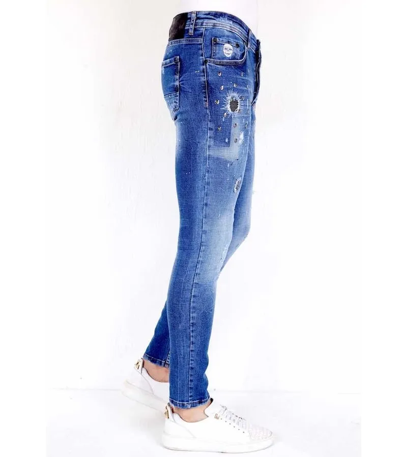 TEJANOS ROTOS HOMBRE  1009  AZUL