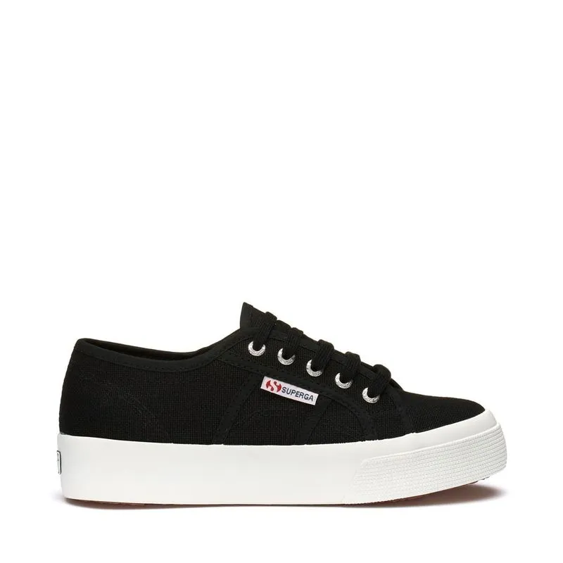 Tenis Plataforma Negro 2730 MID PLATFORM SUPERGA