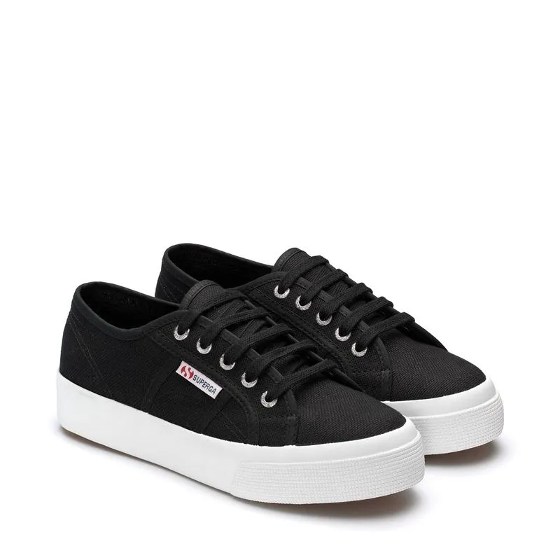 Tenis Plataforma Negro 2730 MID PLATFORM SUPERGA