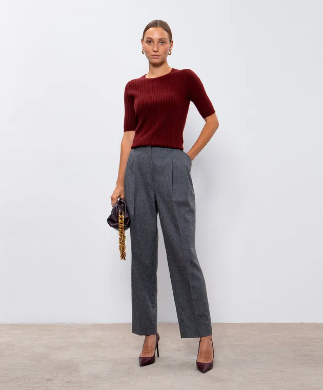 Toteme Gray pants with wool