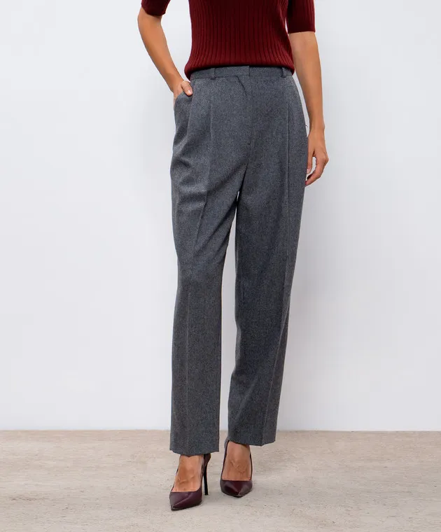 Toteme Gray pants with wool