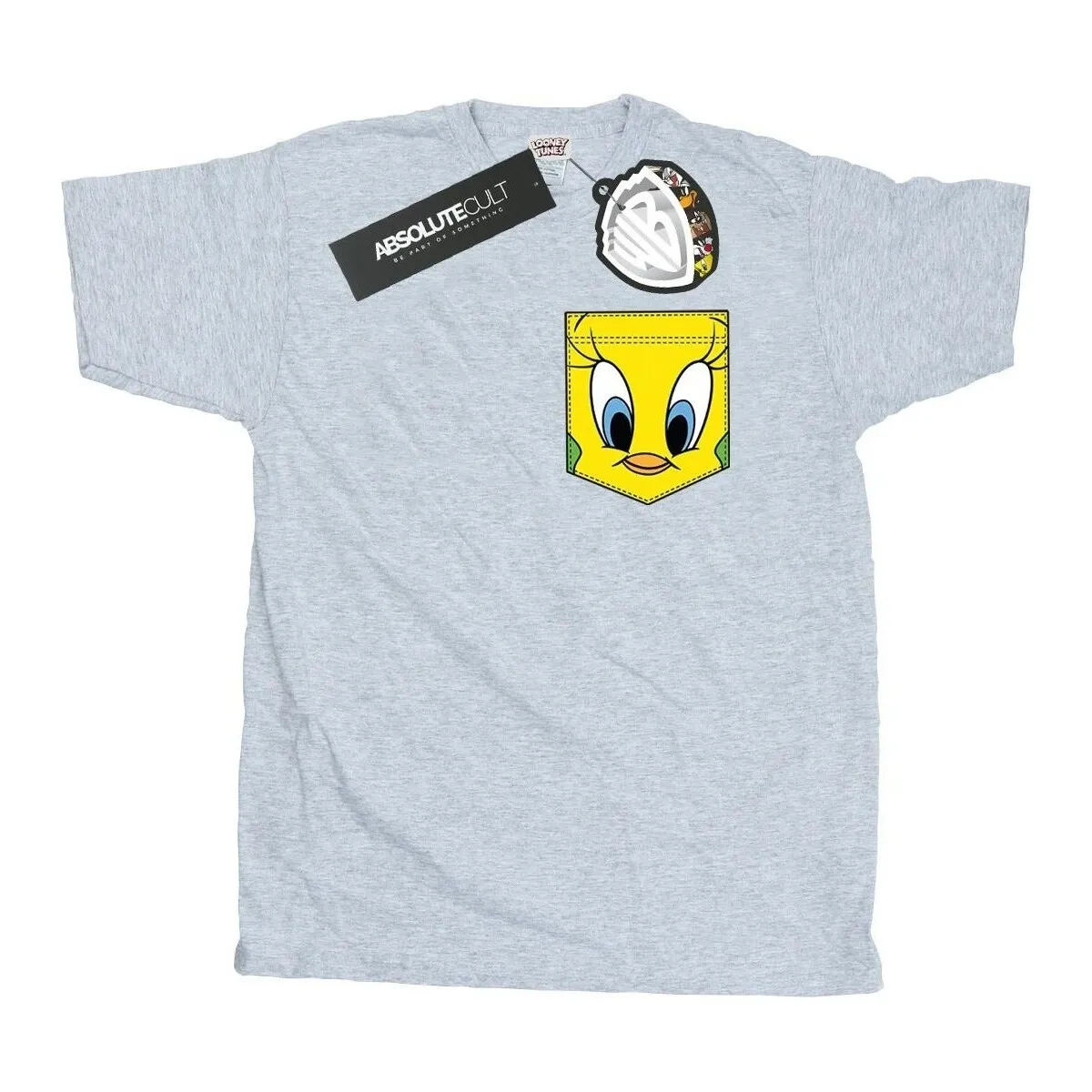 Tweety Pie Face Faux Pocket