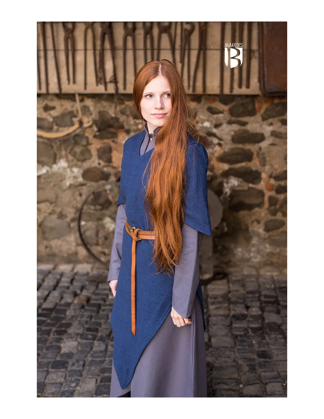Túnica medieval Laylin, azul