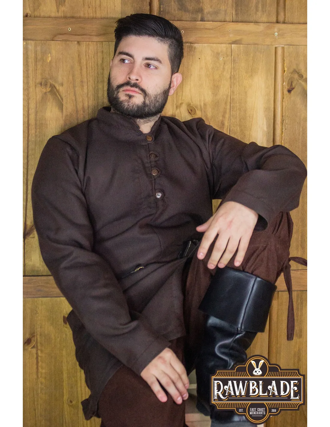 TúNICA MEDIEVAL RADOVAN  MARRóN