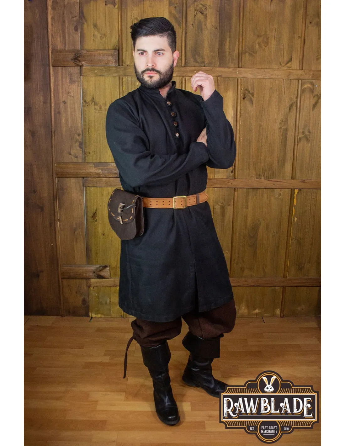 TúNICA MEDIEVAL RADOVAN  NEGRO