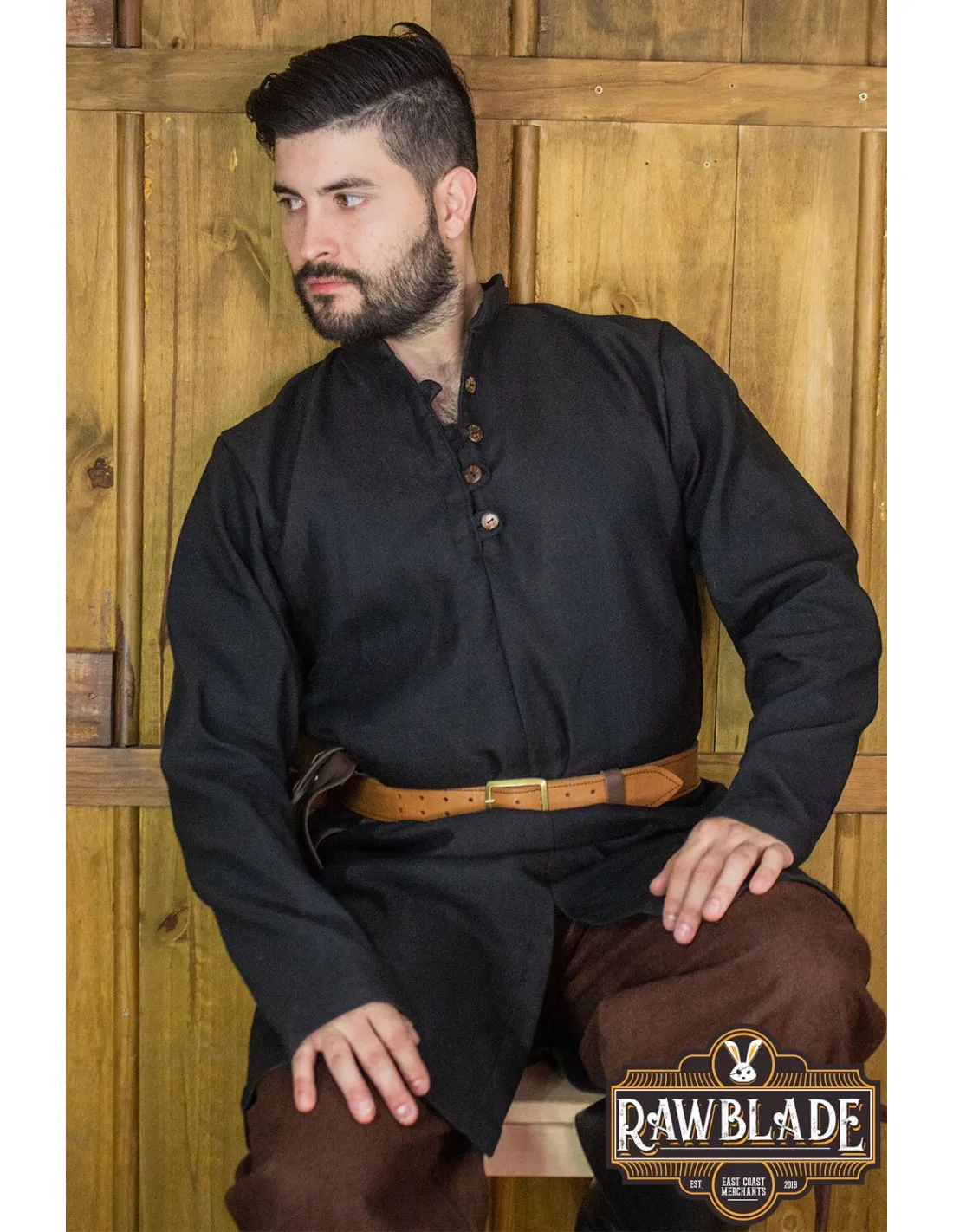 TúNICA MEDIEVAL RADOVAN  NEGRO