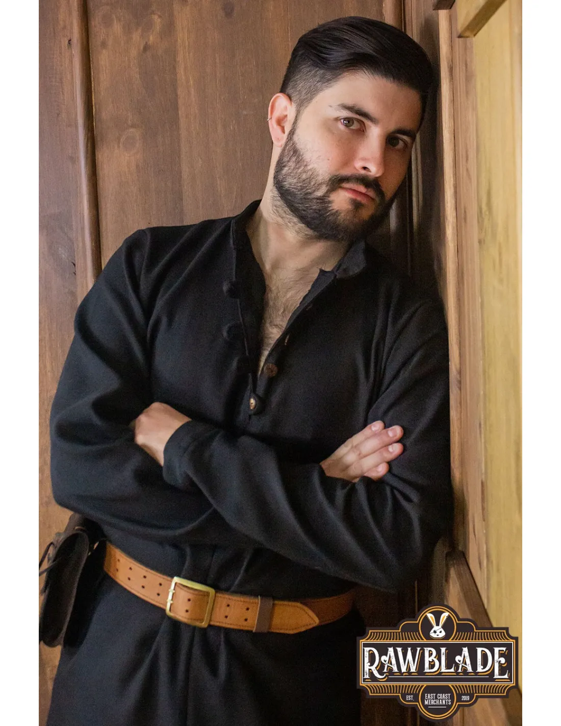 TúNICA MEDIEVAL RADOVAN  NEGRO
