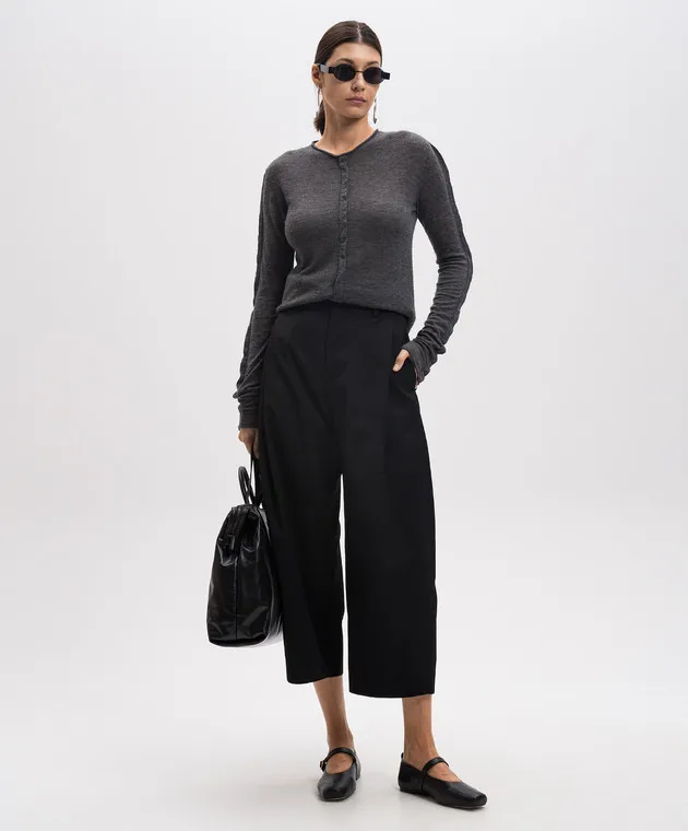 UMA WANG Black Pudding Pants