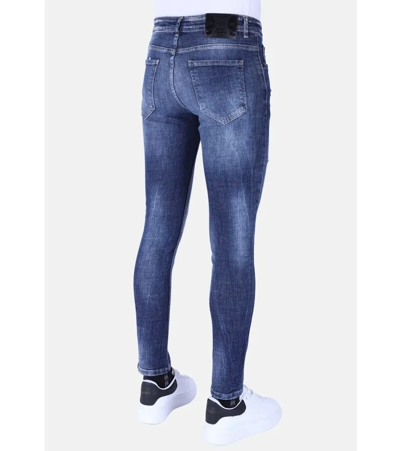 VAQUERO AZUL STONE WASHED JEANS SLIM FIT 1103  AZUL