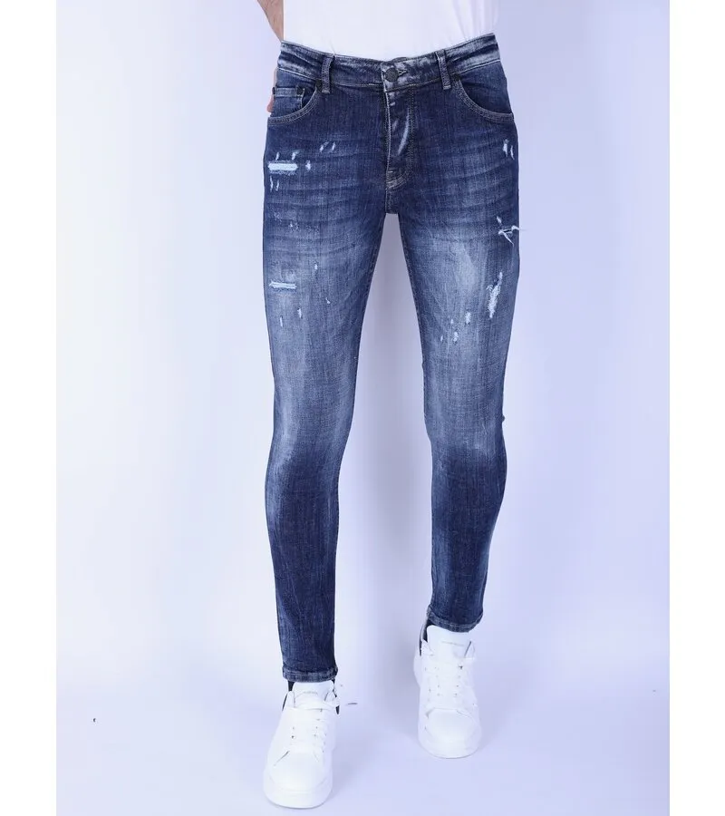 VAQUERO AZUL STONE WASHED JEANS SLIM FIT 1103  AZUL