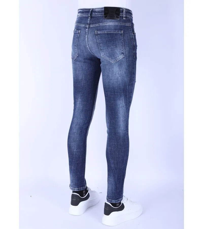 VAQUERO AZUL STONE WASHED JEANS SLIM FIT 1103  AZUL